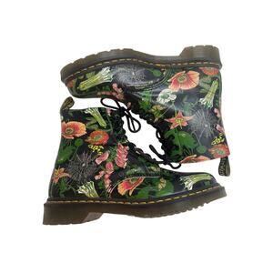 Dr. Martens Botanical Wildflower 1460 Lace Up Boots EUC Women’s Size 11 Black